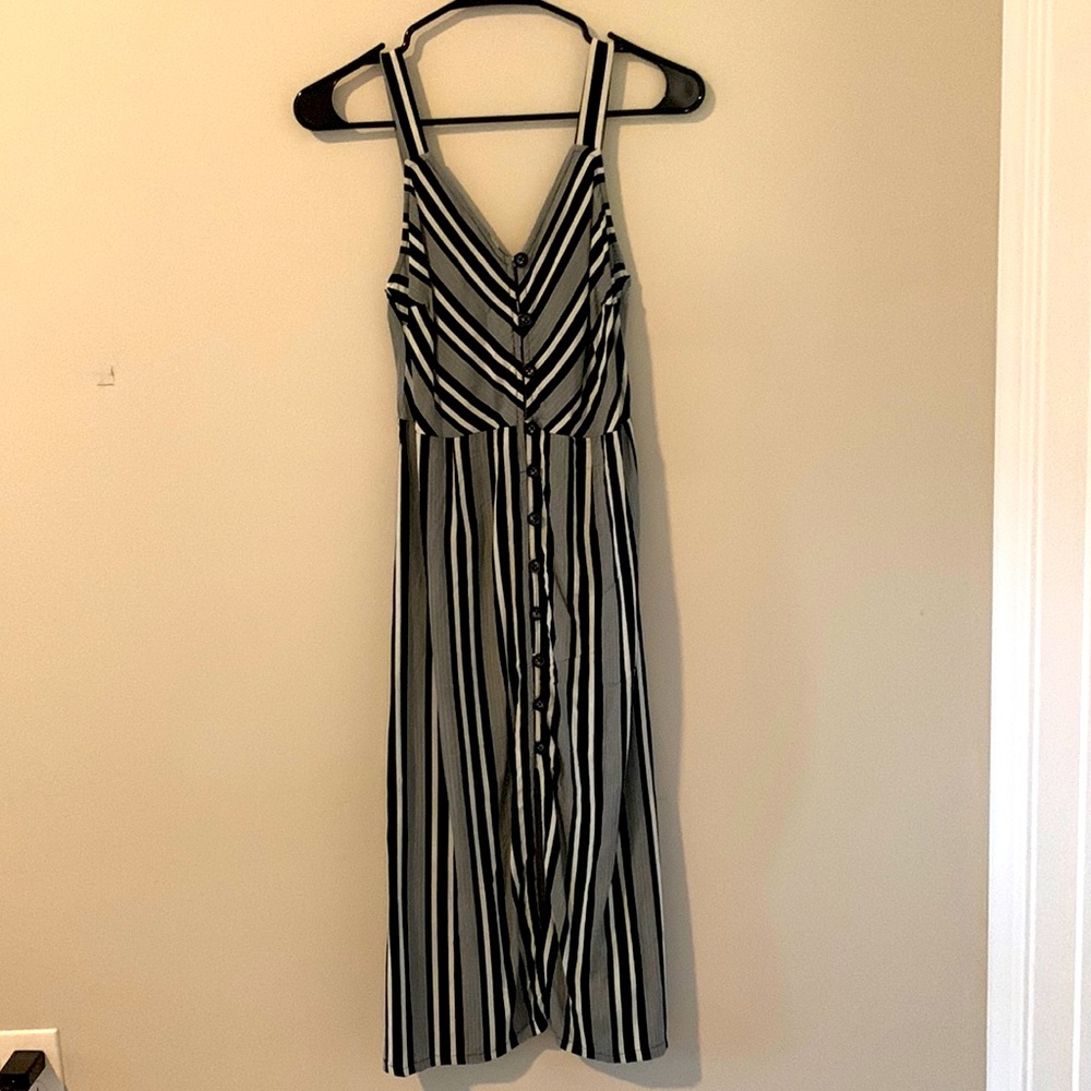 Mid Length Striped Dress
